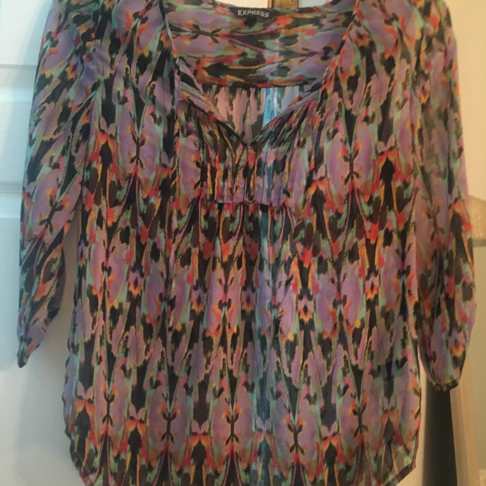 Multi colored top from Express